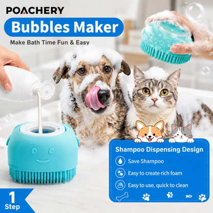 6-in-1 Pet Grooming Kit for Dogs & Cats | Self-Cleaning Brush, Bath Brush & Nail Care