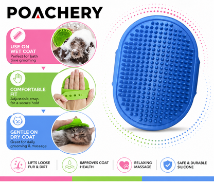 6-in-1 Pet Grooming Kit for Dogs & Cats | Self-Cleaning Brush, Bath Brush & Nail Care